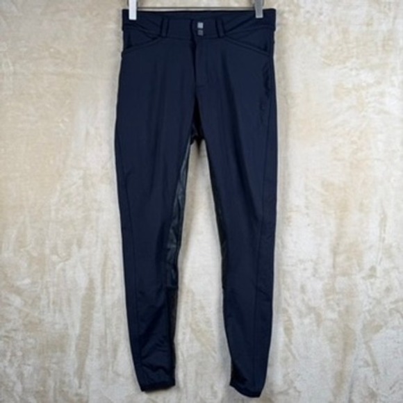FITS Riding Ltd Pants - FITS Riding Ltd Womens Med Black Full Seat Equestrian Breeches Stretch Flexible